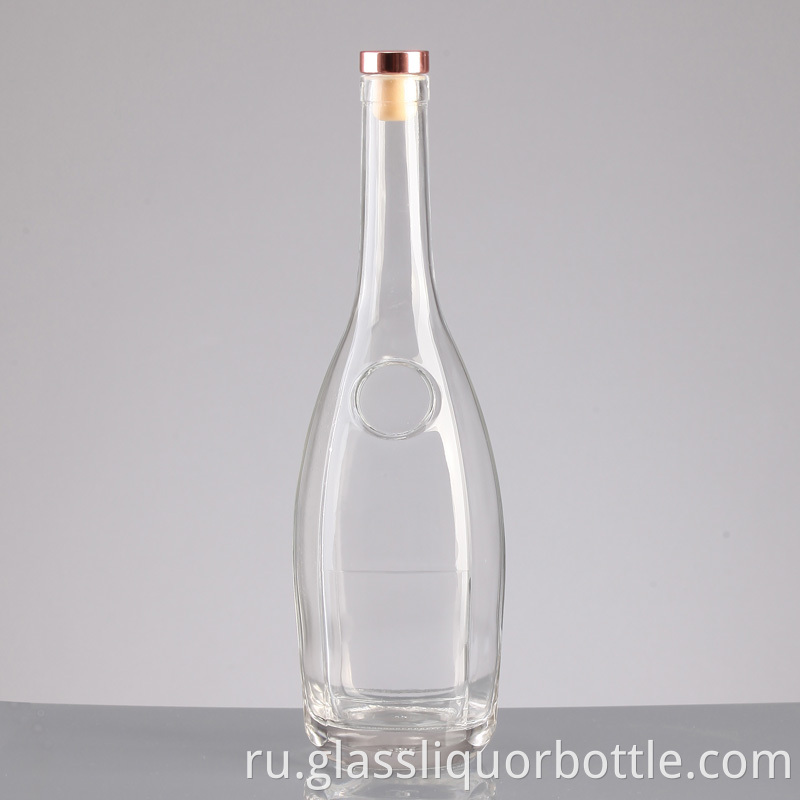 50cl 1L blue whisky vodka glass